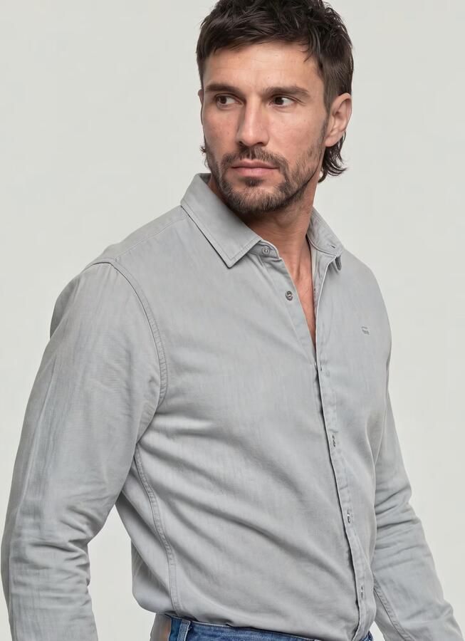 G-Star RAW Clean Regular Overhemd Grijs Heren - Foto 3