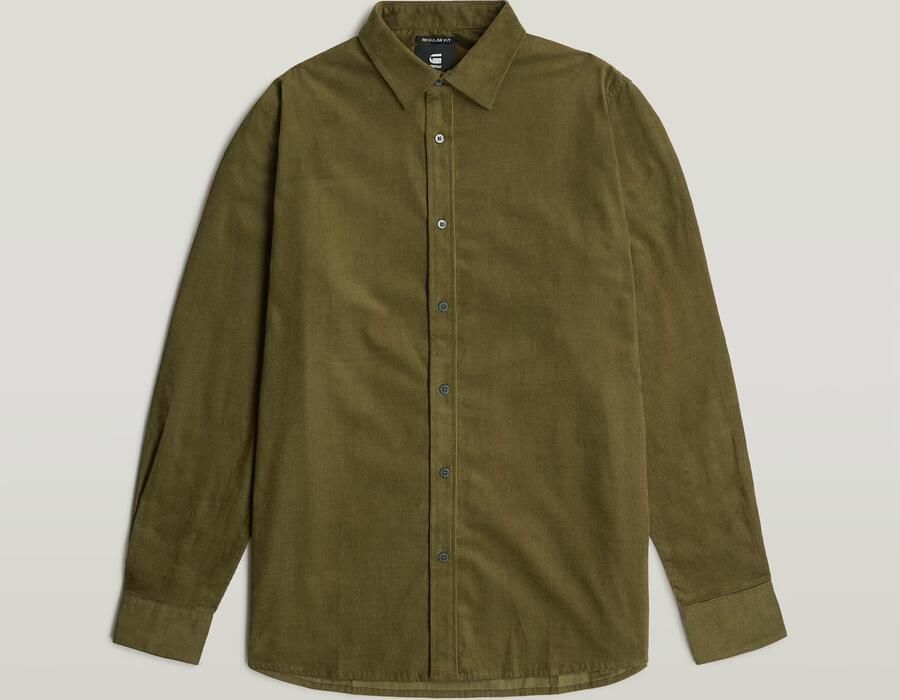 G-Star RAW Clean Regular Overhemd Groen Heren - Foto 3