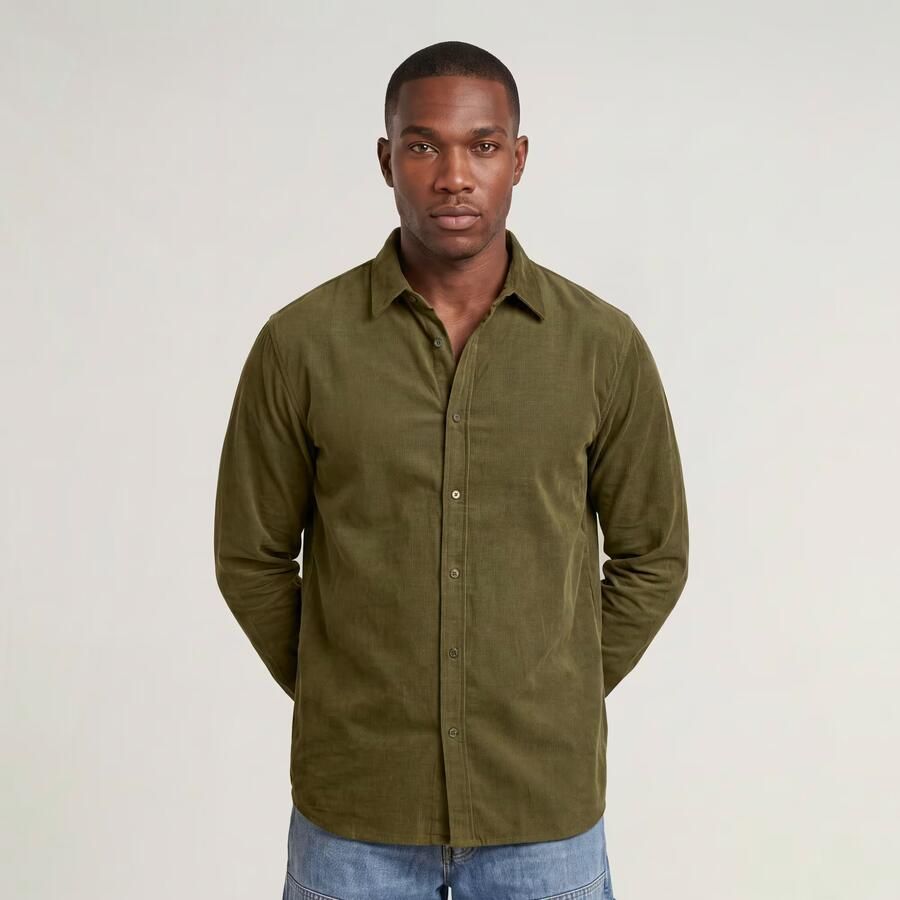 G-Star RAW Clean Regular Overhemd Groen Heren - Foto 3