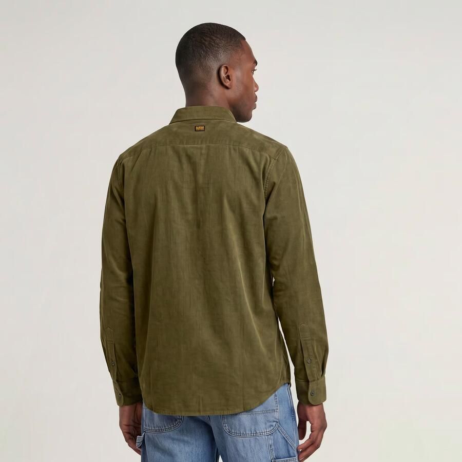 G-Star RAW Clean Regular Overhemd Groen Heren - Foto 4