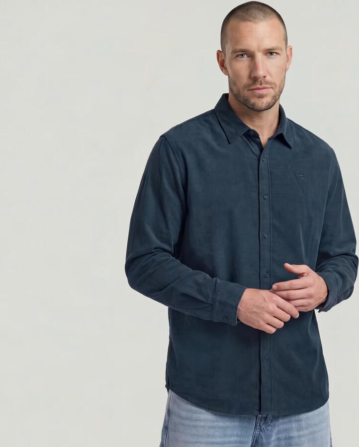 G-Star Raw Regular fit vrijetijdsoverhemd van puur katoen - Foto 6