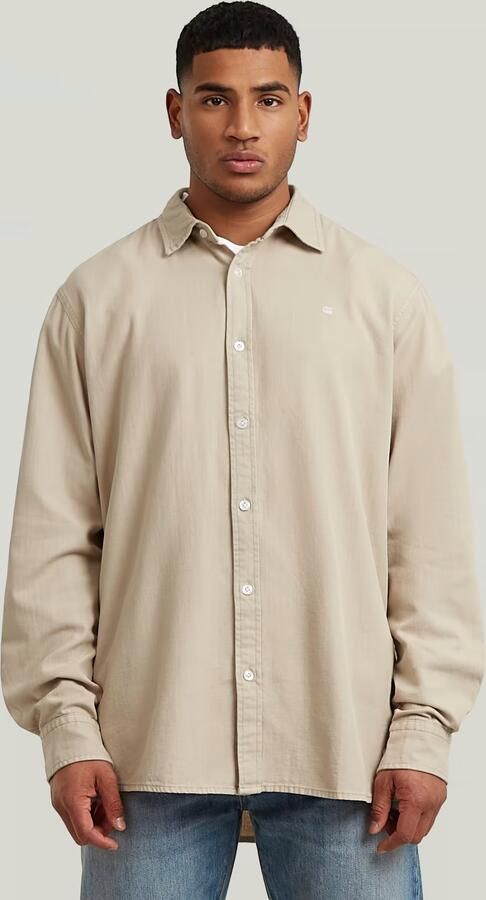 G-Star RAW Clean Regular Shirt Beige Heren