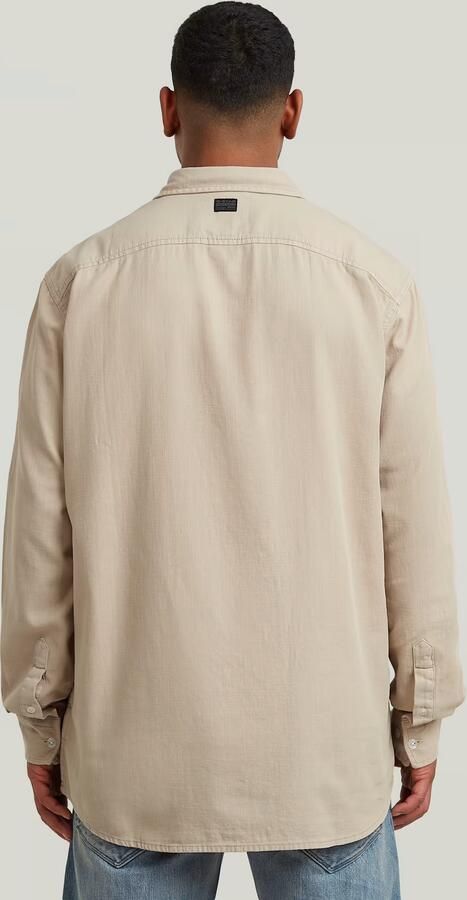 G-Star RAW Clean Regular Shirt Beige Heren - Foto 5