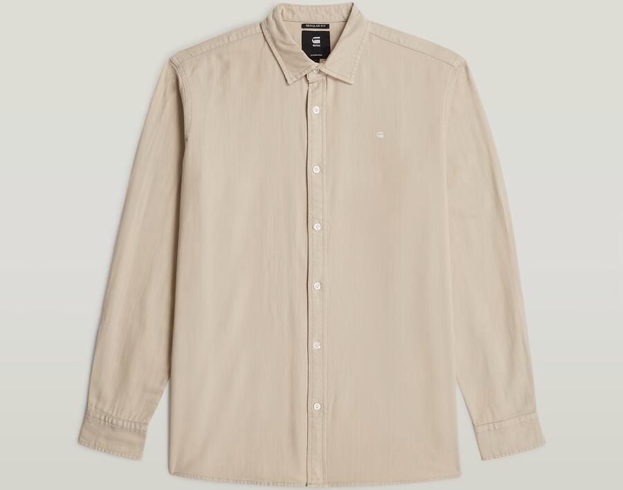 G-Star RAW Clean Regular Shirt Beige Heren - Foto 4