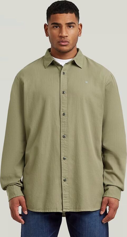 G-Star RAW Clean Regular Shirt Groen Heren