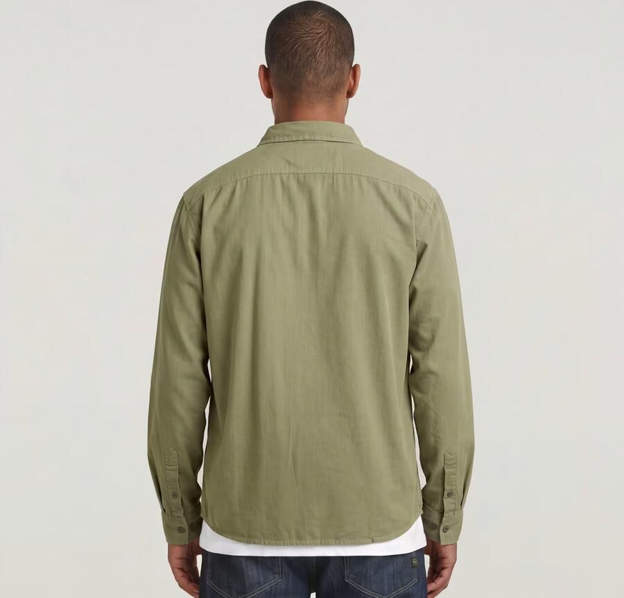 G-Star RAW Clean Regular Shirt Groen Heren - Foto 3