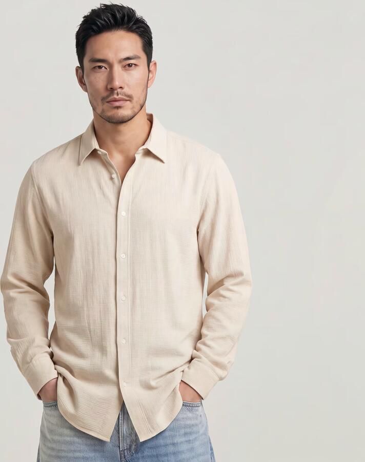 G-Star RAW Clean Regular Shirt Wit Heren - Foto 4