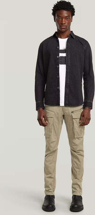 G-Star Raw Overhemd Lange Mouw D27681-D942-H497 WORN IN OYSTER - Foto 8