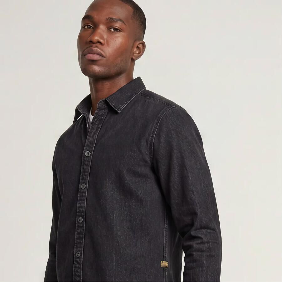 G-Star Raw Overhemd Lange Mouw D27681-D942-H497 WORN IN OYSTER - Foto 8
