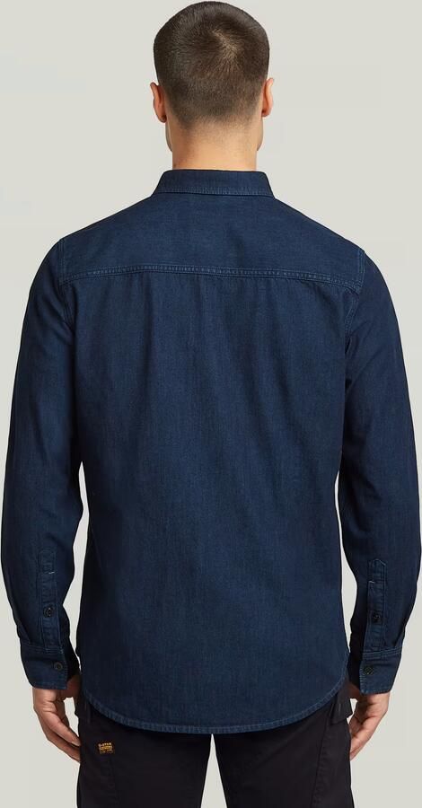 G-Star RAW Clean Slim Overhemd Donkerblauw Heren - Foto 7