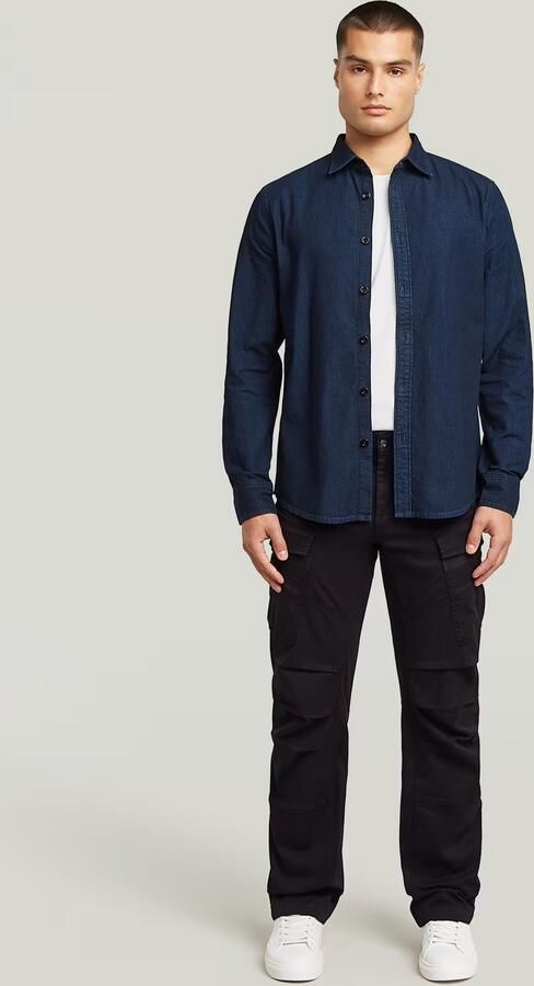 G-Star RAW Clean Slim Overhemd Donkerblauw Heren - Foto 6