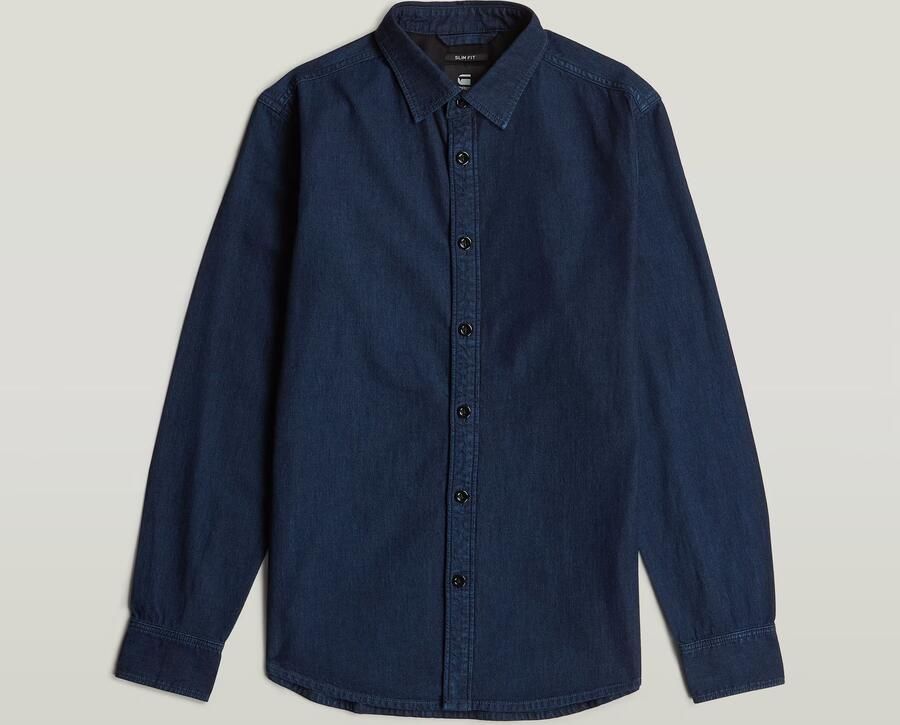 G-Star RAW Clean Slim Overhemd Donkerblauw Heren - Foto 4