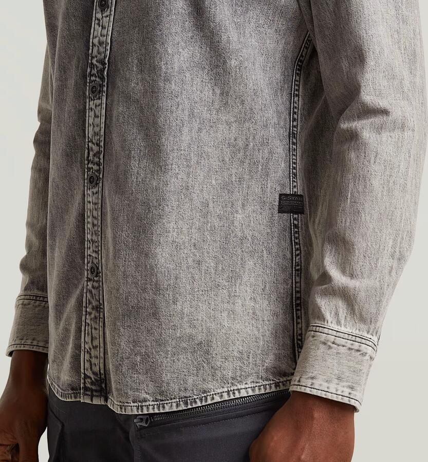 G-Star RAW Clean Slim Overhemd Grijs Heren