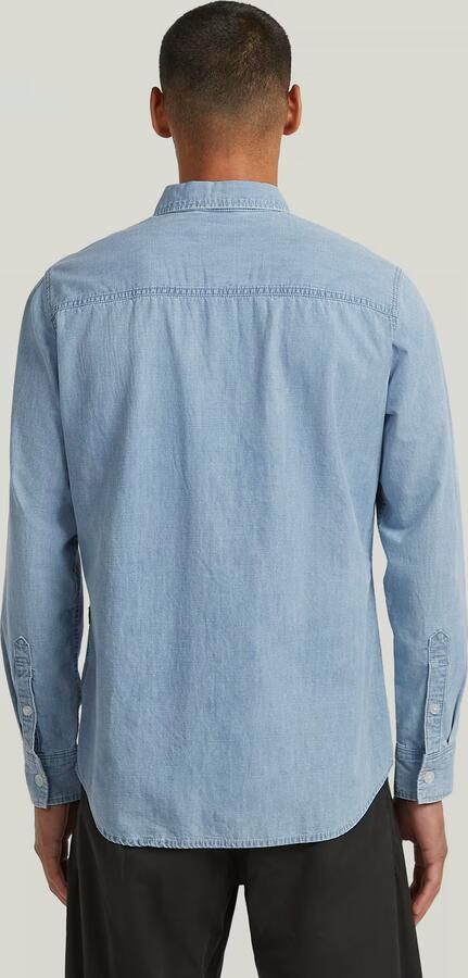 G-Star RAW Clean Slim Overhemd Lichtblauw Heren - Foto 6