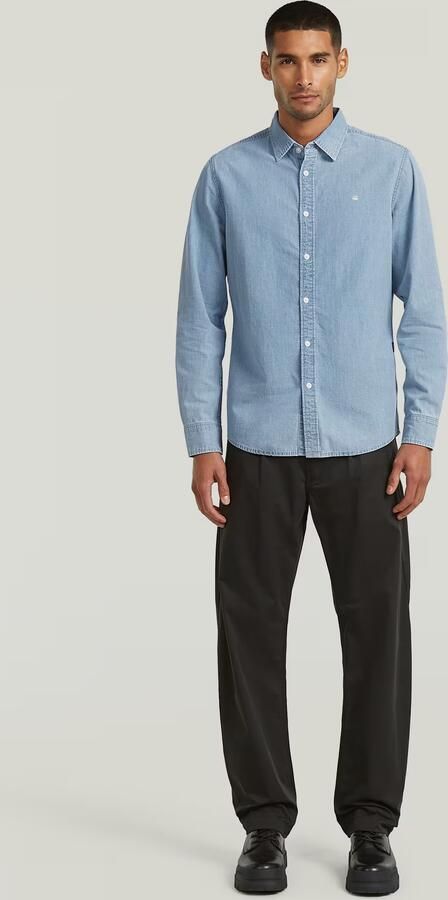 G-Star RAW Clean Slim Overhemd Lichtblauw Heren - Foto 5