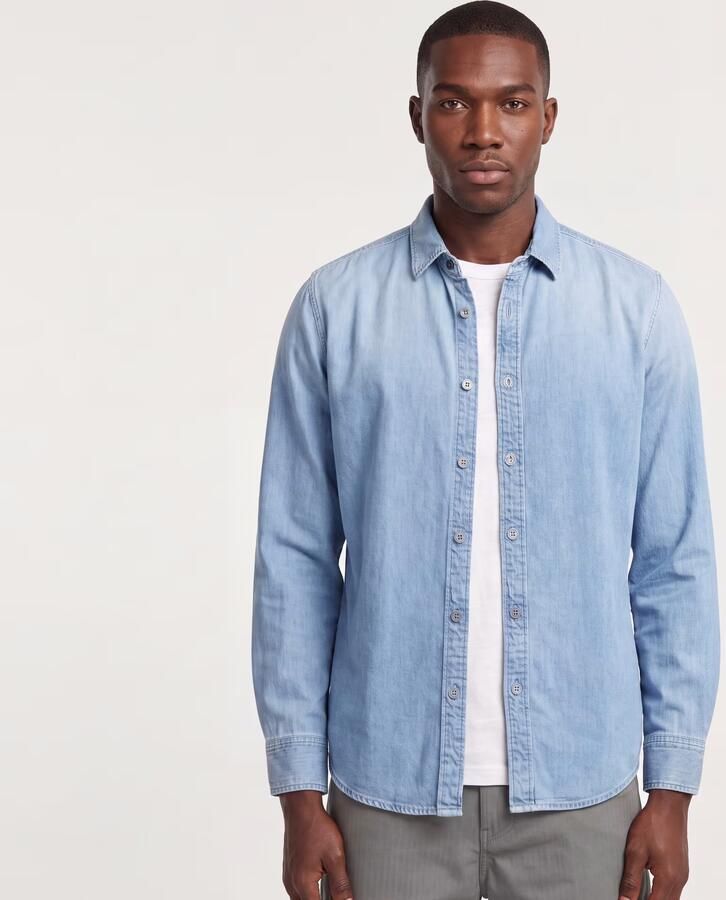 G-Star Raw Overhemd Lange Mouw D27681-D942-G614 FADED THAMES - Foto 5