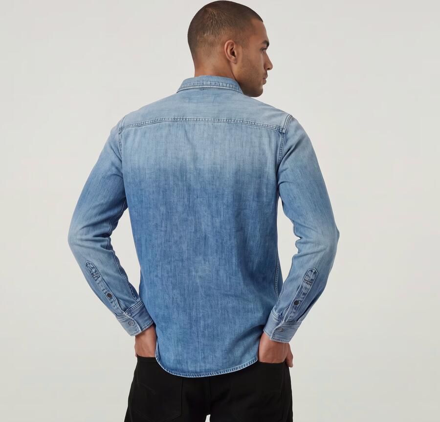 G-Star Raw Overhemd Lange Mouw D27681-D252-H954 FADED BLUE KYANITE - Foto 5
