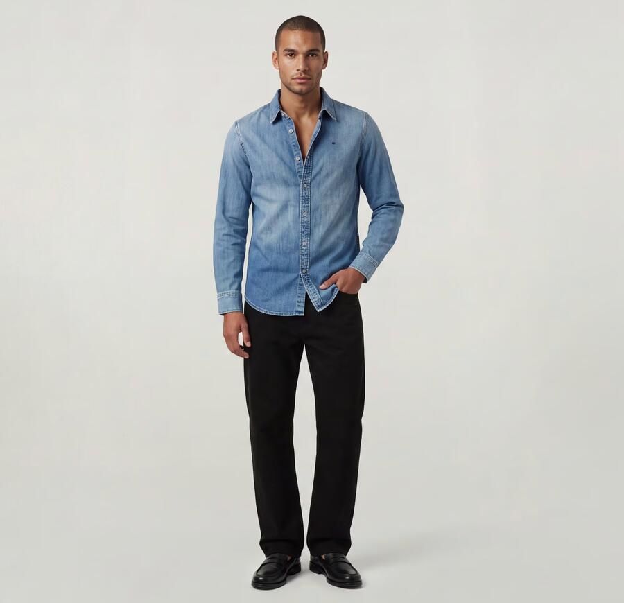 G-Star Raw Overhemd Lange Mouw D27681-D252-H954 FADED BLUE KYANITE - Foto 4