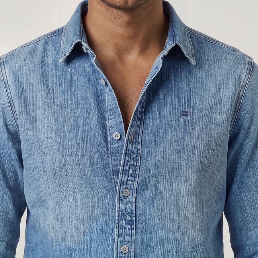 G-Star Raw Overhemd Lange Mouw D27681-D252-H954 FADED BLUE KYANITE - Foto 2