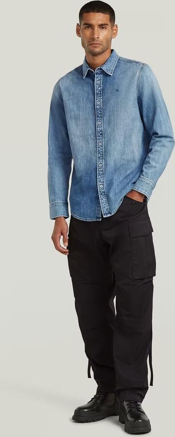 G-Star Raw Overhemd Lange Mouw D27681-D252-H954 FADED BLUE KYANITE - Foto 7