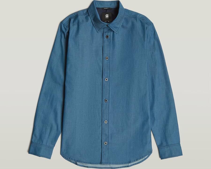 G-Star RAW Clean Slim Shirt Donkerblauw Heren