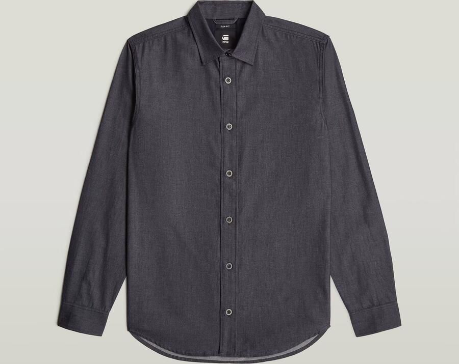 G-Star RAW Clean Slim Shirt Donkerblauw Heren - Foto 5