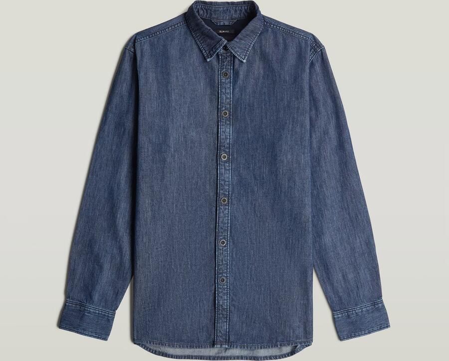 G-Star RAW Clean Slim Shirt Donkerblauw Heren - Foto 4