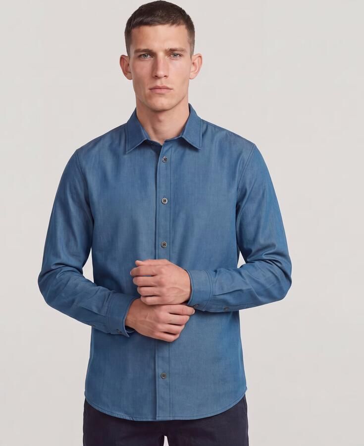 G-Star RAW Clean Slim Shirt Donkerblauw Heren - Foto 4