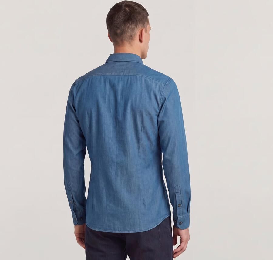 G-Star RAW Clean Slim Shirt Donkerblauw Heren - Foto 3