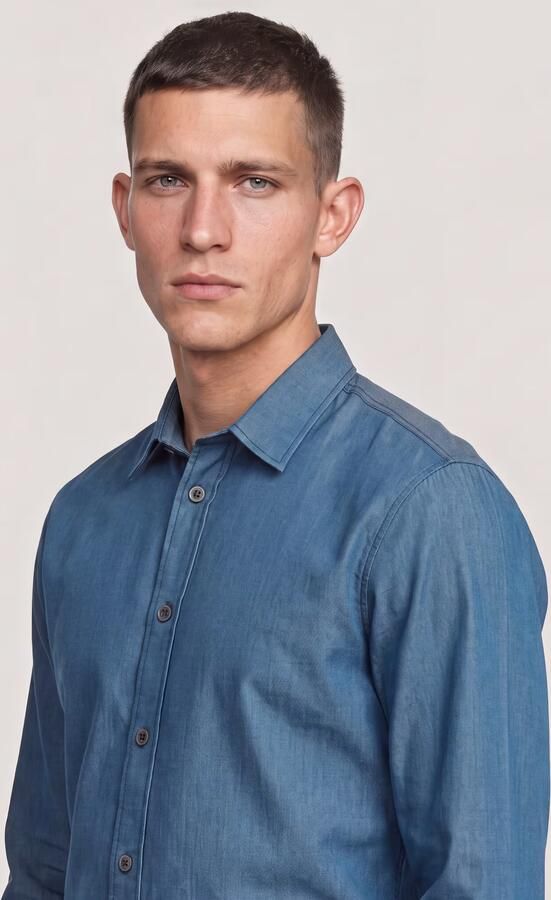 G-Star RAW Clean Slim Shirt Donkerblauw Heren - Foto 5