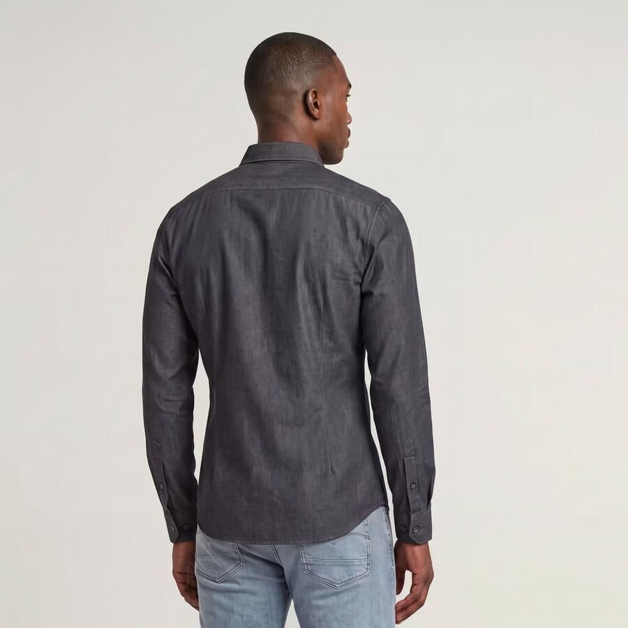 G-Star RAW Clean Slim Shirt Donkerblauw Heren - Foto 3