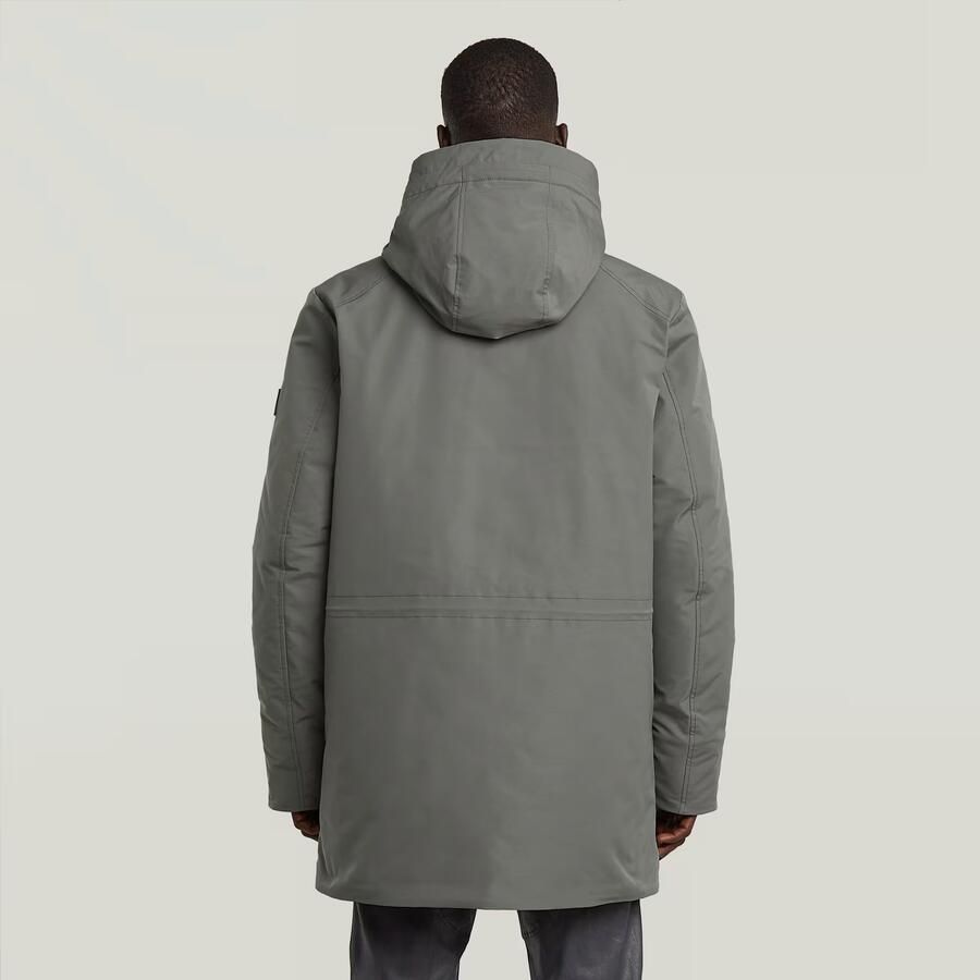 G-Star RAW Clean Vodan Hooded Parka Grijs Heren - Foto 2