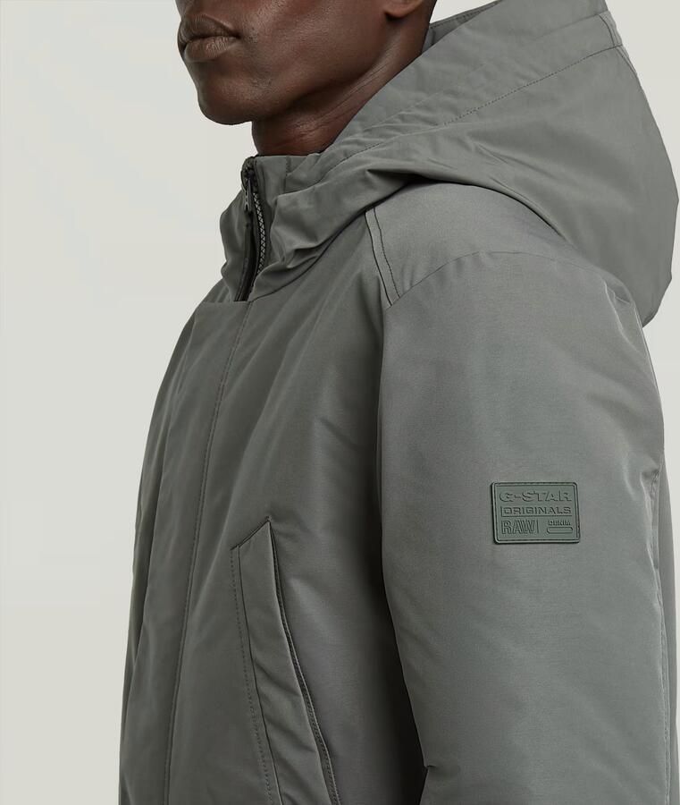 G-Star RAW Clean Vodan Hooded Parka Grijs Heren - Foto 4