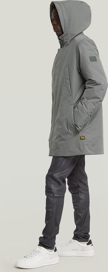 G-Star RAW Clean Vodan Hooded Parka Grijs Heren - Foto 6