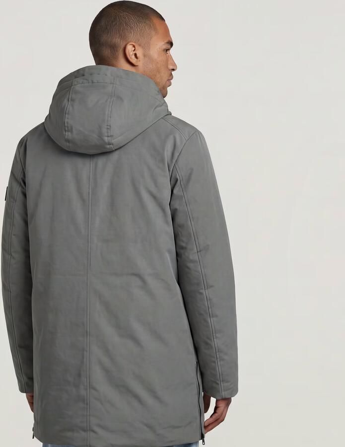 G-Star RAW Clean Vodan Hooded Parka Grijs Heren - Foto 6