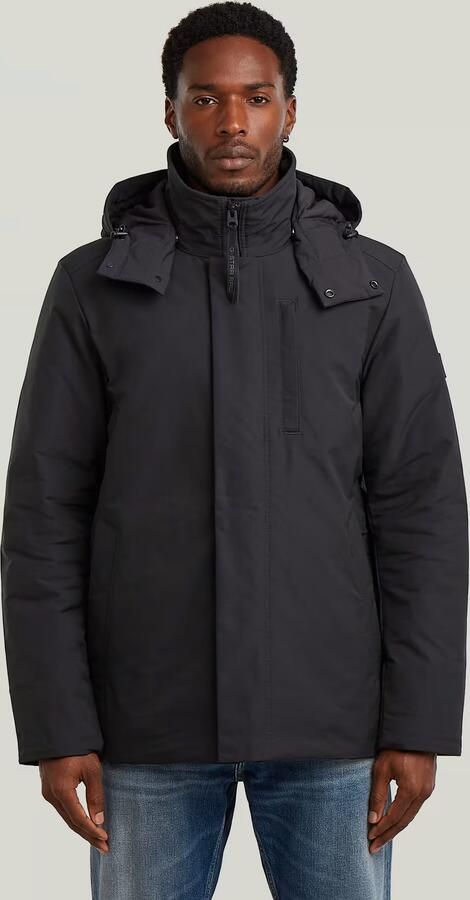 G-Star RAW Clean Vodan Padded Hooded Parka Zwart Heren