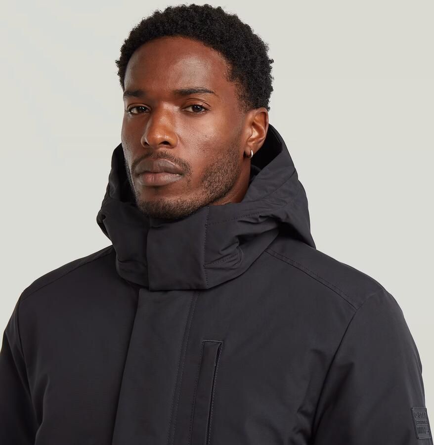 G-Star RAW Clean Vodan Padded Hooded Parka Zwart Heren - Foto 3