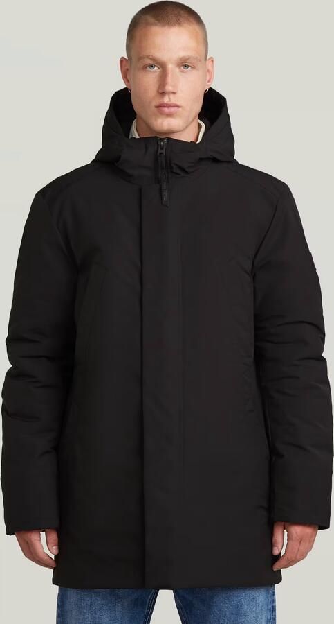 G-Star RAW Clean Vodan Padded Hooded Parka Zwart Heren
