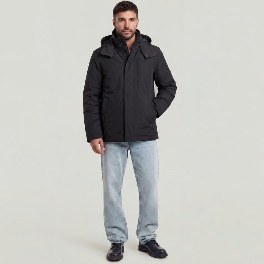 G-Star RAW Clean Vodan Padded Hooded Parka Zwart Heren - Foto 3