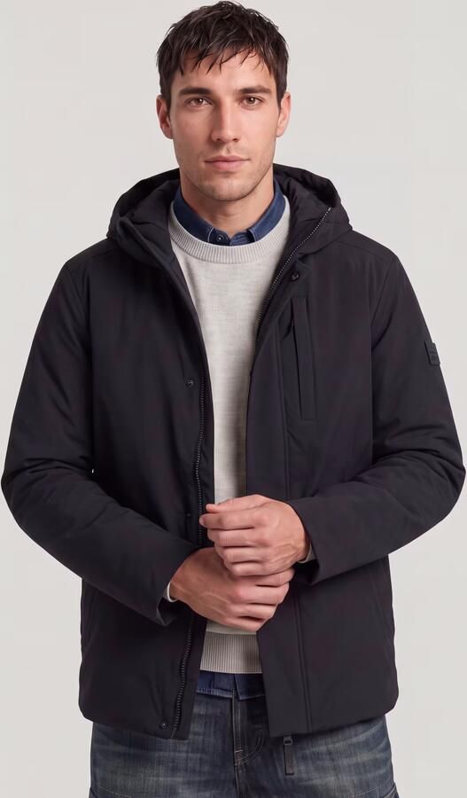 G-Star RAW Clean Vodan Padded Hooded Parka Zwart Heren