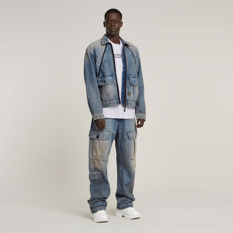 G-Star RAW Coach Zip Jack Lichtblauw Heren