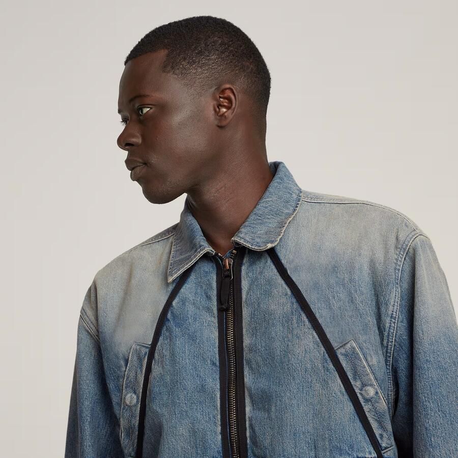 G-Star RAW Coach Zip Jack Lichtblauw Heren - Foto 2