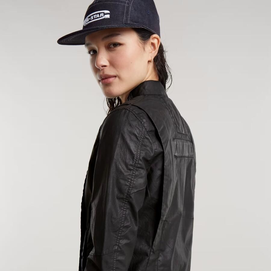 G-Star RAW Coated Overshirt Zwart Dames - Foto 3