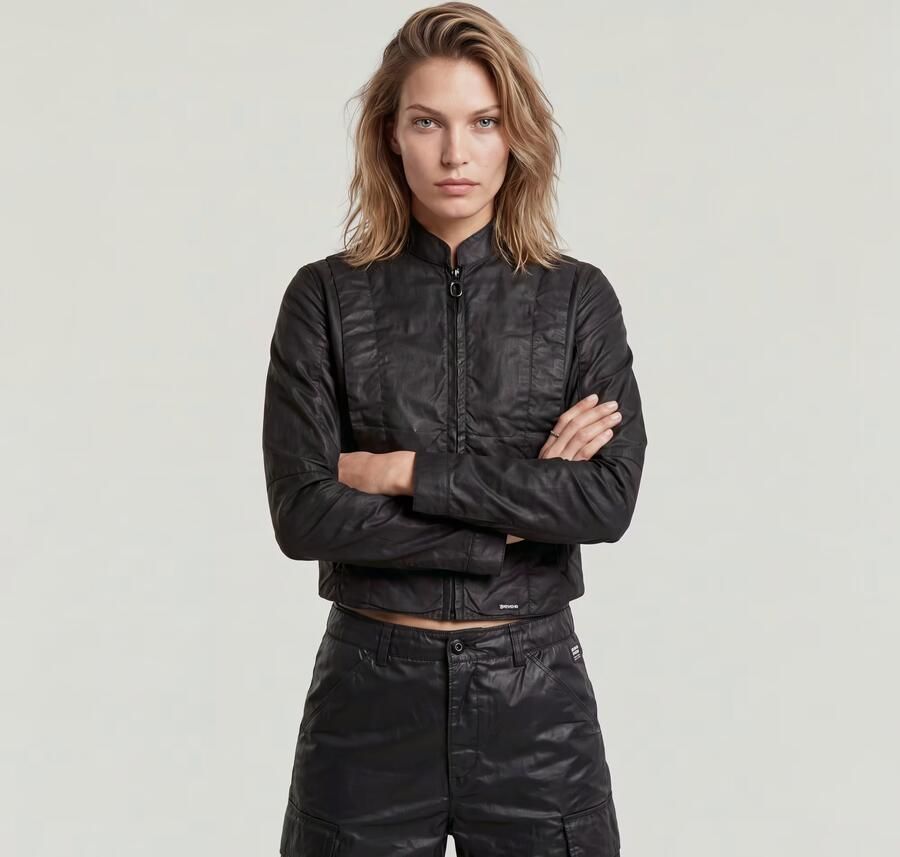 G-Star RAW Coated Overshirt Zwart Dames - Foto 6
