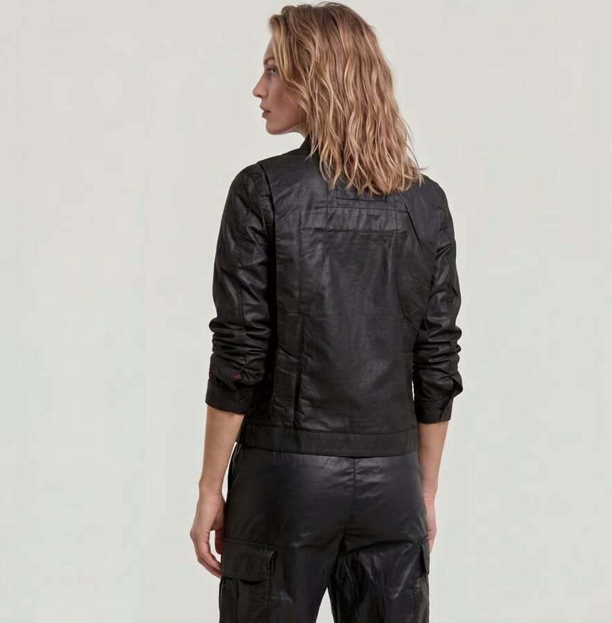 G-Star RAW Coated Overshirt Zwart Dames - Foto 4