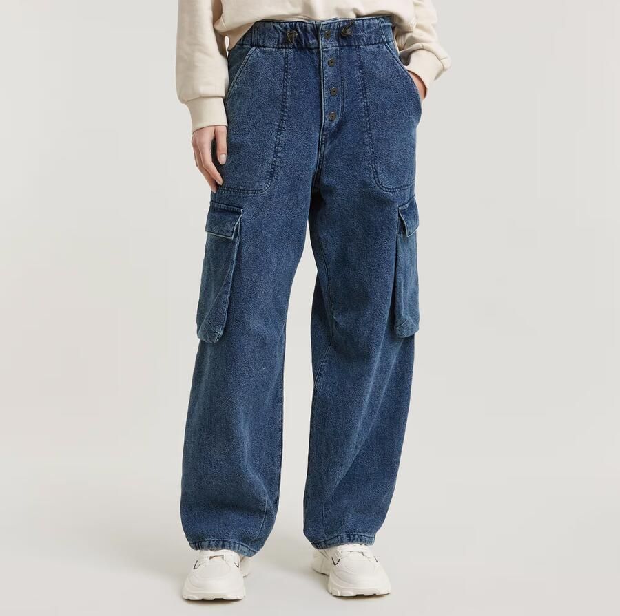 G-Star RAW Cocoon Broek Midden blauw Dames - Foto 7