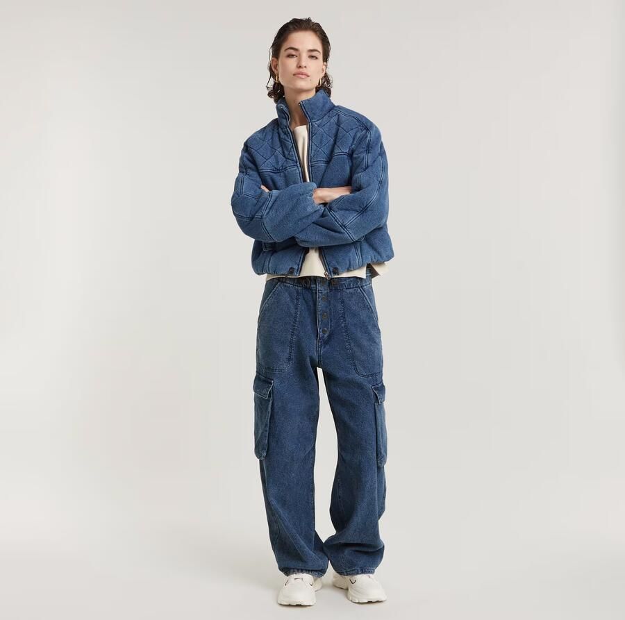 G-Star RAW Cocoon Broek Midden blauw Dames - Foto 4