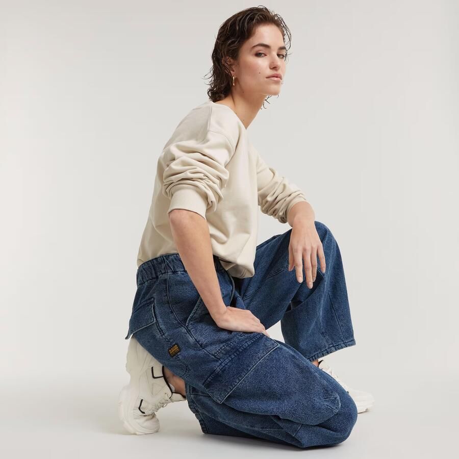 G-Star RAW Cocoon Broek Midden blauw Dames - Foto 2