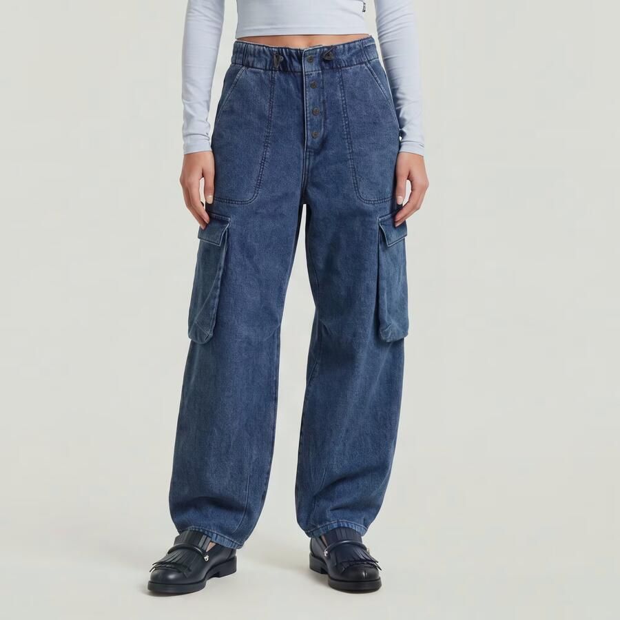 G-Star RAW Cocoon Broek Midden blauw Dames - Foto 5
