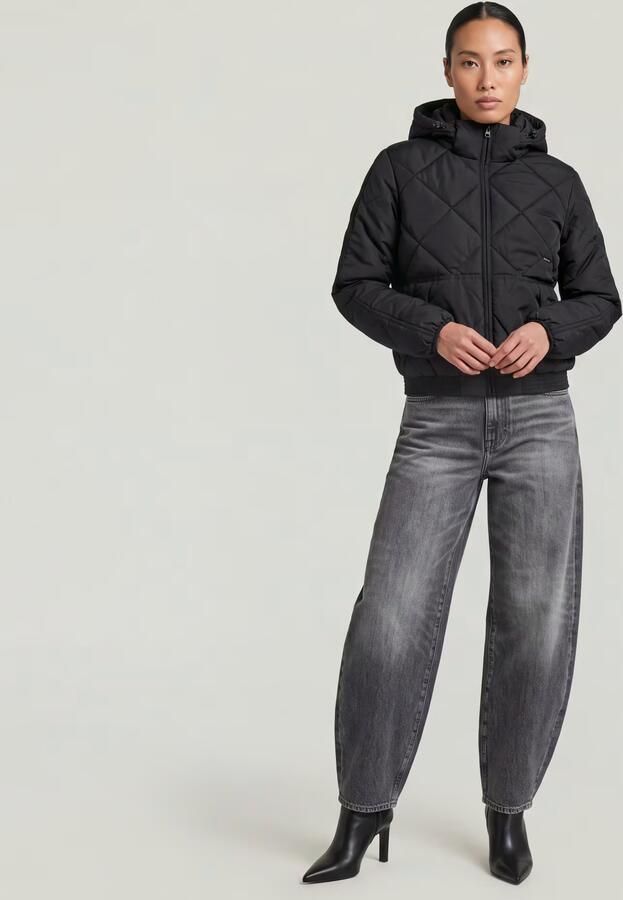 G-Star Raw Regular fit gewatteerd jack met capuchon - Foto 8